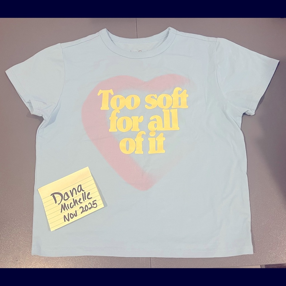 Taylor swift Too Soft for All of It crop top